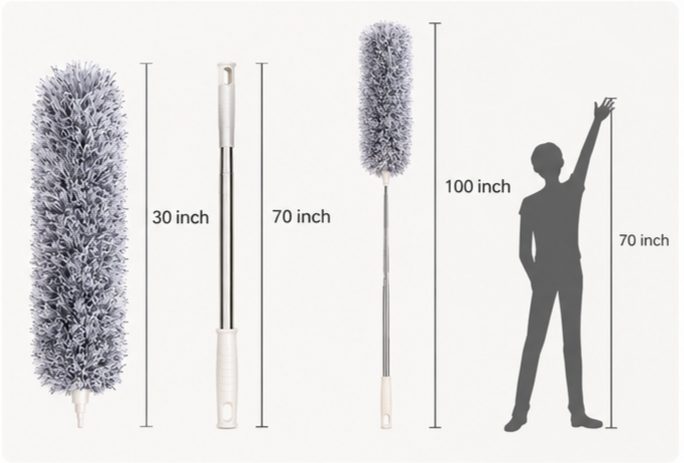 VEYZO MICROFIBER CEILING DUSTER